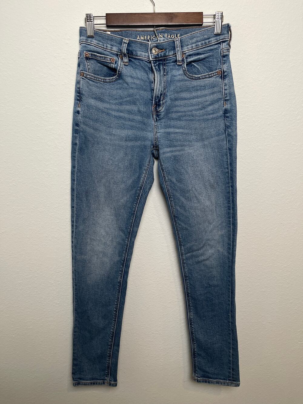 American Eagle ‘90s Skinny Jeans Women’s Size 4 Medium Wash Stretch High Rise